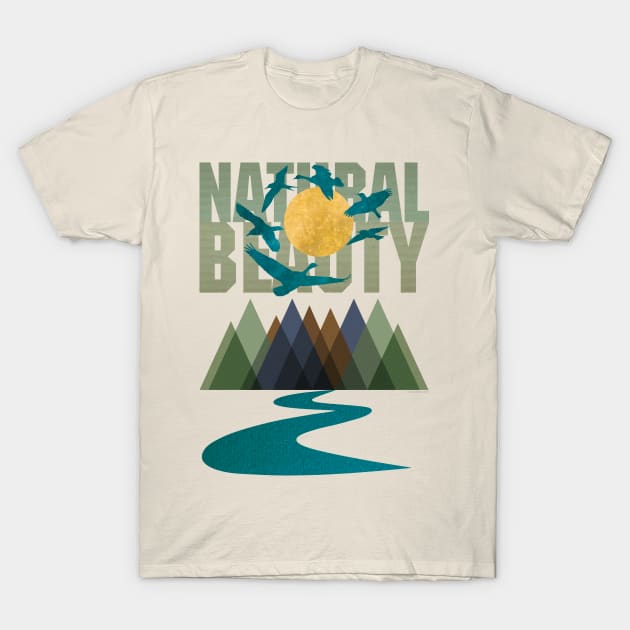 Natural Beauty - Mountain Landscape T-Shirt by ImproveYourself